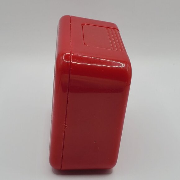 Vintage Lorus Disney Mickey Mouse Alarm Clock Quartz Red Square - Not Working! - Picture 3 of 7